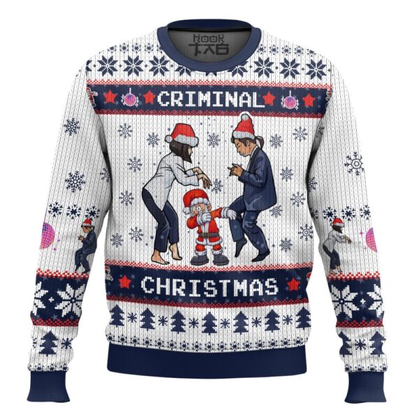 Criminal Christmas Pulp Fiction Best Holiday Christmas Ugly Sweater Gifts For Family