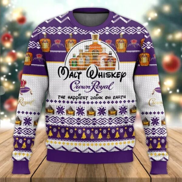 Crown Royal Happiest Drink Sweater