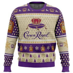 Crown Royal Whiskey Gifts For Family Holiday Christmas Ugly Sweater