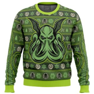 Cthulhu Gifts For Family Holiday Christmas Ugly Sweater