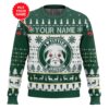 Custom Name Fireball Titties Funny Best Holiday Christmas Ugly Sweater Gifts For Family