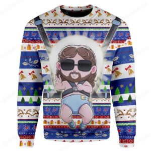 Custom Ugly Baby Jesus Best Gifts For Family For Holiday Christmas Ugly Sweater