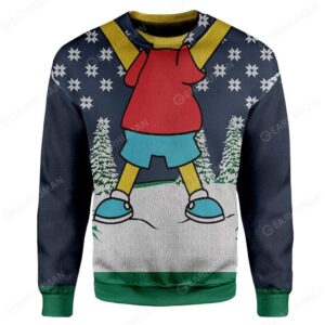 Custom Ugly Bart Simpsons Best Gifts For Family For Holiday Christmas Ugly Sweater