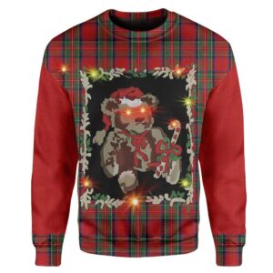 Custom Ugly Christmas Bear Best Gifts For Family For Holiday Christmas Ugly Sweater