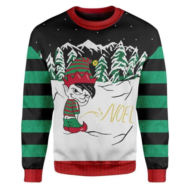 Custom Ugly Christmas Boy’s Peeing Best Gifts For Family For Holiday Christmas Ugly Sweater