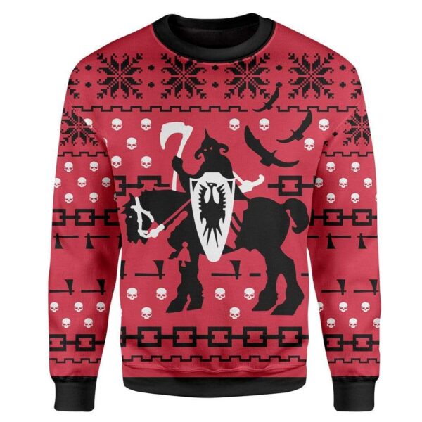 Custom Ugly Christmas Death Dealer Best Gifts For Family For Holiday Christmas Ugly Sweater