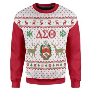 Custom Ugly Christmas Delta Sigma Theta Best Gifts For Family For Holiday Christmas Ugly Sweater