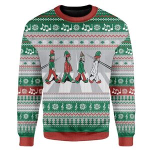 Custom Ugly Christmas Road Sweater