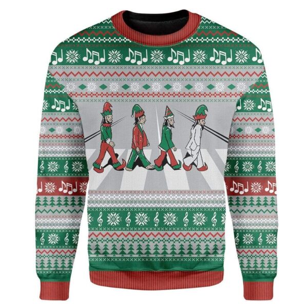 Custom Ugly Christmas Road Sweater