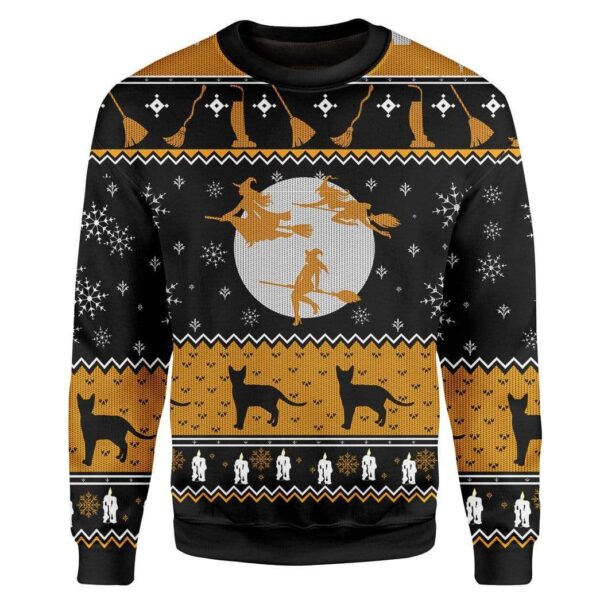 Custom Ugly Christmas Witch Sweater