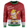 Custom Ugly Santa Drives A Motorbike Best Gifts For Family For Holiday Christmas Ugly Sweater