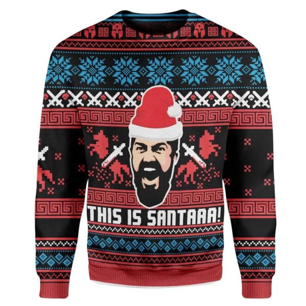 Custom Ugly This Is Sata Best Gifts For Family For Holiday Christmas Ugly Sweater