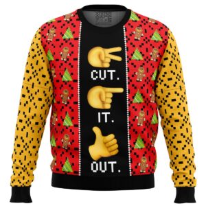 Cut It Out Full House Gifts For Family Holiday Christmas Ugly Sweater