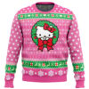 Cute Pink Hungry Kirby’s Dream Land Gifts For Family Holiday Christmas Ugly Sweater