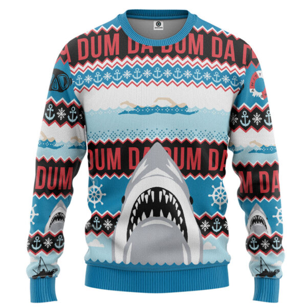 DA DUM Ugly Christmas Custom Best Holiday Christmas Ugly Sweater Gifts For Family