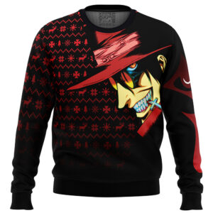 Dark Fanstasy Alucard Hellsing Gifts For Family Holiday Christmas Ugly Sweater