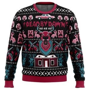 Dead By Dawn Evil Dead Gifts For Family Holiday Christmas Ugly Sweater