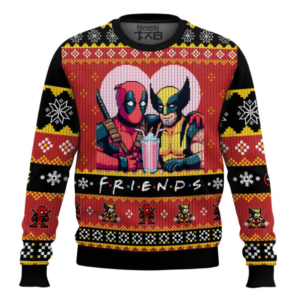 Deadpool And Wolverine Christmas Best Holiday Christmas Ugly Sweater Gifts For Family