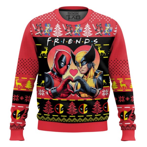 Deadpool Wolverine Best Holiday Christmas Ugly Sweater Gifts For Family