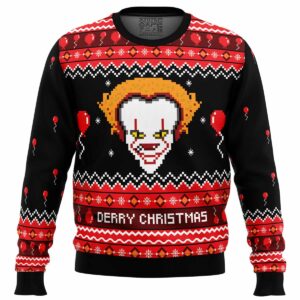 Derry Christmas IT Christmas Gifts For Family Holiday Christmas Ugly Sweater