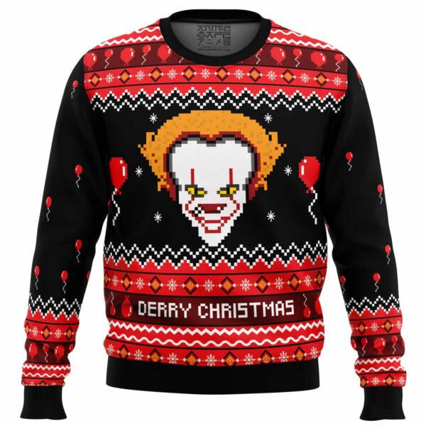 Derry Christmas IT Christmas Gifts For Family Holiday Christmas Ugly Sweater