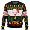 Derry Christmas Pennywise the Clown Gifts For Family Holiday Christmas Ugly Sweater