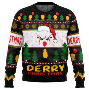 Derry Pennywise Christmas Gifts For Family Holiday Christmas Ugly Sweater