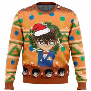 Detective Conan Gifts For Family Holiday Christmas Ugly Sweater