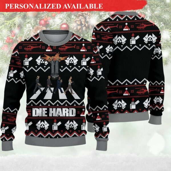 Die Hard Gifts For Family Holiday Christmas Ugly Sweater Xmas Party Sweater For Family