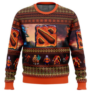 Dire Dota 2 Gifts For Family Holiday Christmas Ugly Sweater