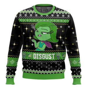 Disgust Inside Out Best Holiday Christmas Ugly Sweater Gifts For Family