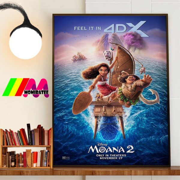 Disney Moana 2 Official ScreenX Poster Only In Theaters November 27th 2024 Wall Art Poster Canvas