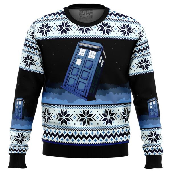 Doctor Who Tardis Gifts For Family Holiday Christmas Ugly Sweater