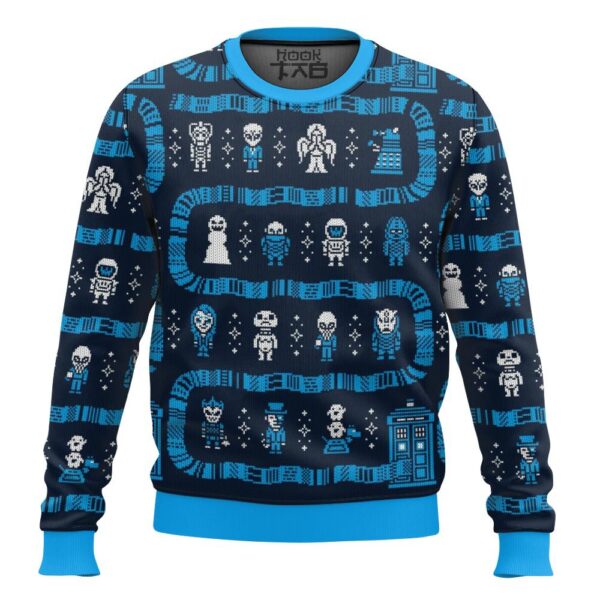 Doctor Who Who’s Outside Christmas Best Holiday Christmas Ugly Sweater Gifts For Family