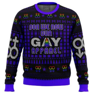 Don We Now Our Gay Apparel LGBT Gifts For Family Holiday Christmas Ugly Sweater