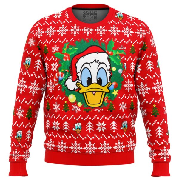 Donald Duck Christmas Head Gifts For Family Holiday Christmas Ugly Sweater