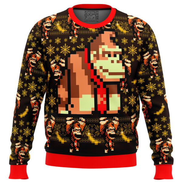 Donkey Kong Sprite Gifts For Family Holiday Christmas Ugly Sweater