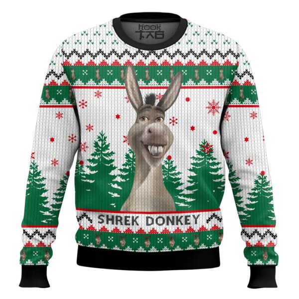 Donkey the Shrek Best Holiday Christmas Ugly Sweater Gifts For Family