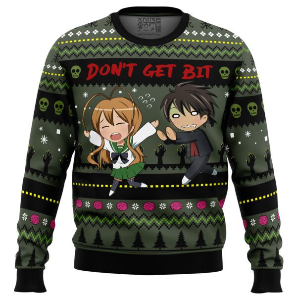 Don’t Get Bit High School of the Dead Gifts For Family Holiday Christmas Ugly Sweater