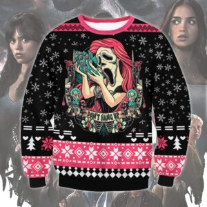 Don’t Hang Up Scream Best Holiday Christmas Ugly Sweater Gifts For Family