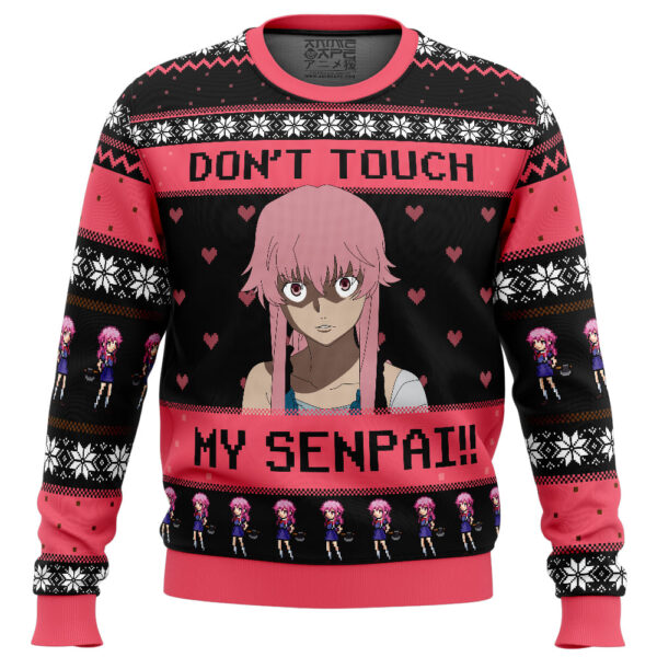 Don’t Touch My Senpai The Future Diary Gifts For Family Holiday Christmas Ugly Sweater