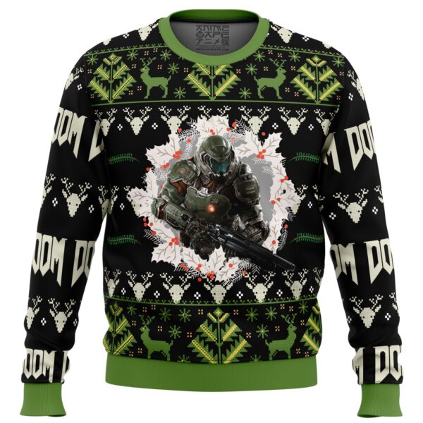 Doom v2 Gifts For Family Holiday Christmas Ugly Sweater