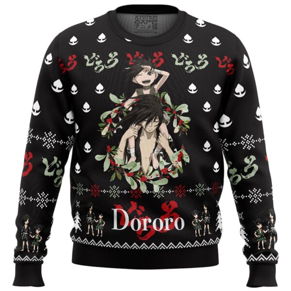 Dororo X Hyakkimaru Dororo Gifts For Family Holiday Christmas Ugly Sweater