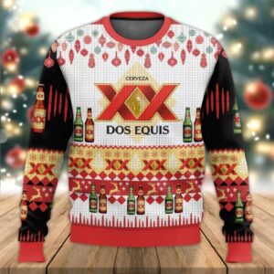 Dos Equis Beer 3D Print Gifts For Family Holiday Christmas Ugly Sweater