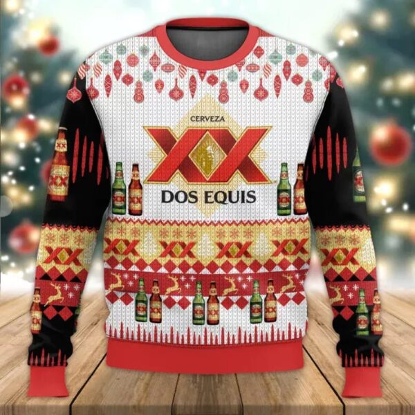 Dos Equis Beer 3D Print Gifts For Family Holiday Christmas Ugly Sweater