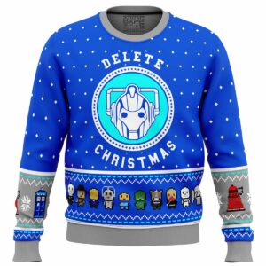 Dr Who Dalek Gifts For Family Holiday Christmas Ugly Sweater