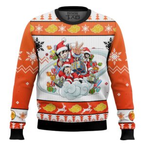 Dragon Ball Z Christmas Best Holiday Christmas Ugly Sweater Gifts For Family