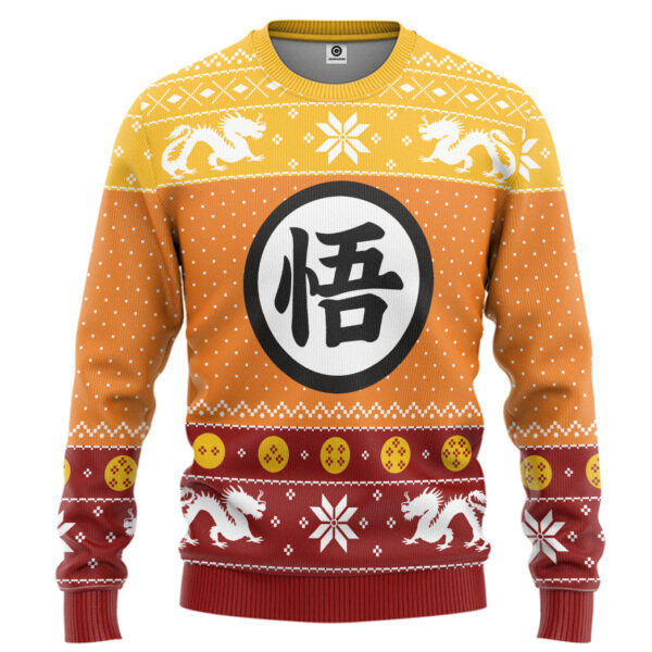 Dragon Ball Z Goku Ugly Christmas Custom Best Holiday Christmas Ugly Sweater Gifts For Family