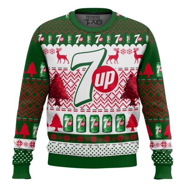 Drink 7 Up Best Holiday Christmas Ugly Sweater Gifts For Family