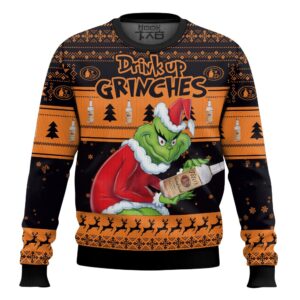 Drink Up Grinches Tito?s Best Holiday Christmas Ugly Sweater Gifts For Family